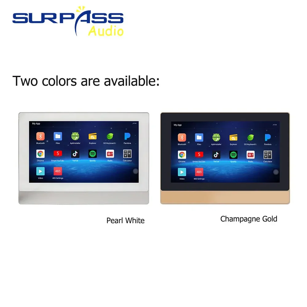 Smart WiFi  Wall Amplifier with TUYA Audio Touch Screen Android 8.1 Bluetooth-compatible Home Music Stereo Sound YouTube Chrome