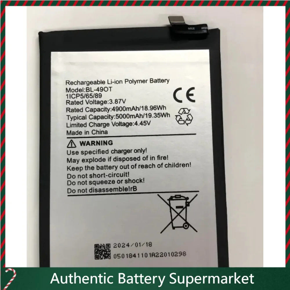 High Quality Batteries for BL-49OT Battery Tecno Camon 20, CK6, CK6n, Camon 20 Pro, CK7n, 3.87V 5000mAh Mobile Phone