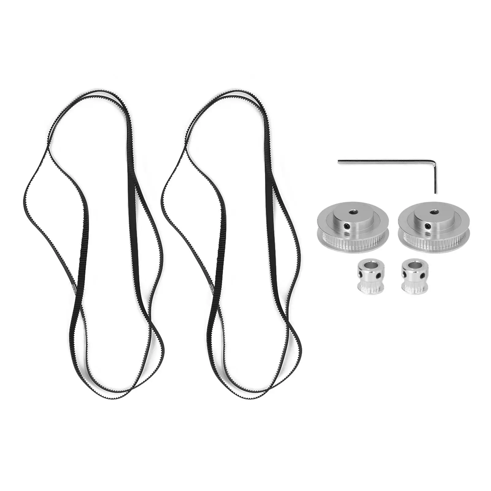 

Набор зубчатых шкивов для 3D-принтера из алюминиевого сплава, 60 и 20 зубьев с резиновым ремнем