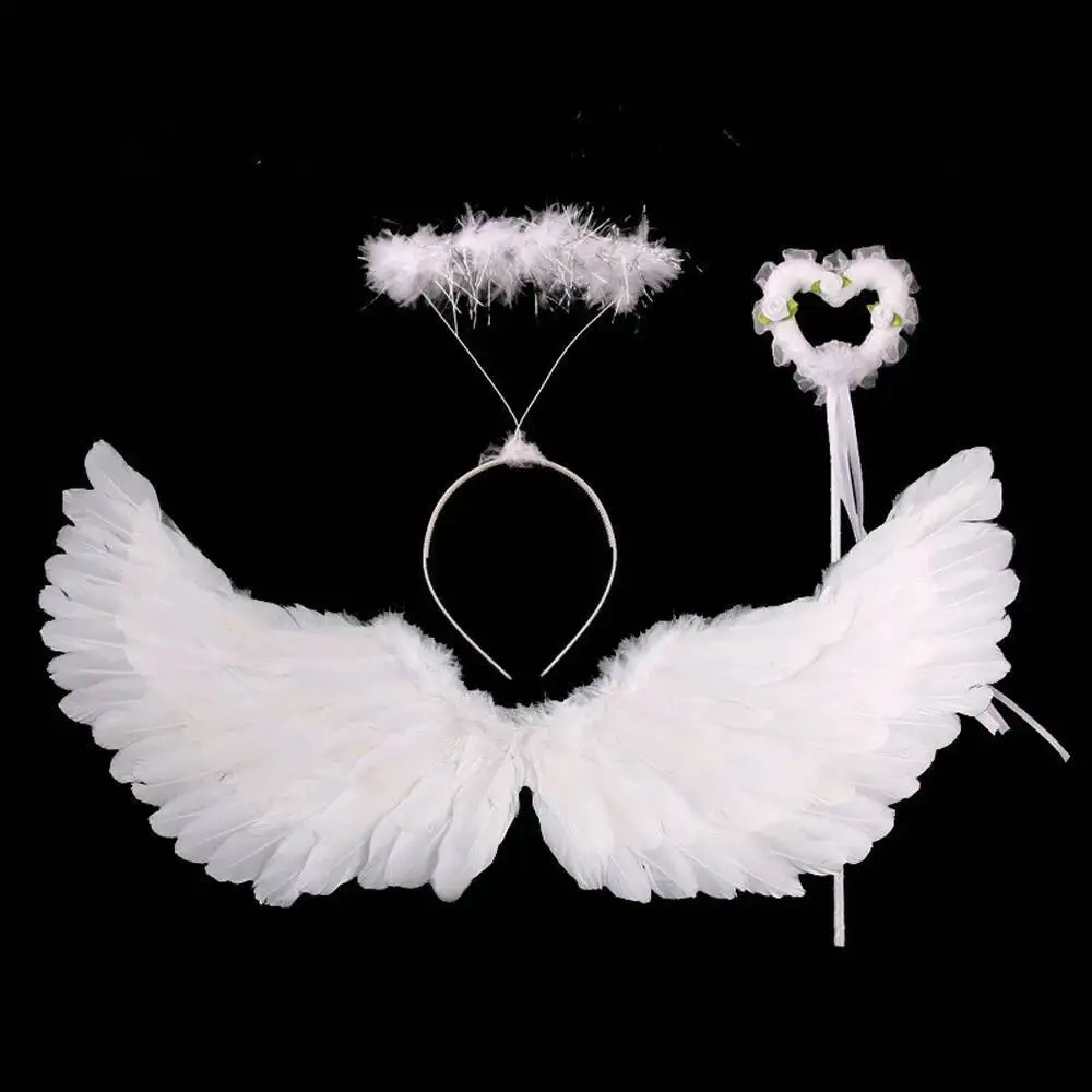 Silver Sequins White Angel Wings Tutu Dress for Girls Princess Christmas New Year Costumes Kids Girl Fairy Dresses for Birthday