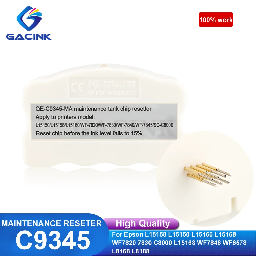 

C9345 Maintenance Resetter For Epson L15158 L15150 L15160 L15168 WF7820 7830 C8000 L15168 WF7848 WF6578 L8168 L8188