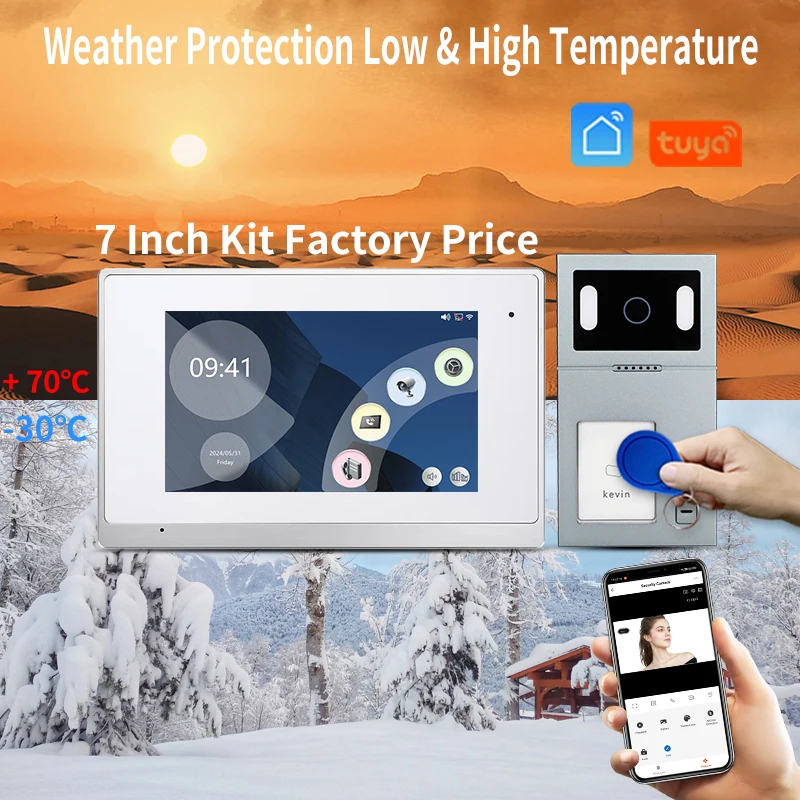 

Factory price Touch Screen 7-Inch INDOOR MONITOR Wifi Video Intercom 1080P display screen Smart Remote View home Security