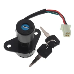 1 Set 4 Wires Ignition Switch Lock With 2 Keys for Suzuki GS125 Motorcycle Bike