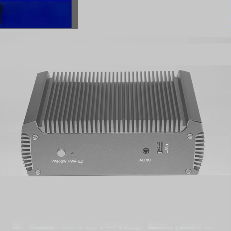 AMD Ryzen™ R7 4700U Dual Ethernet Industrial Control Game 4K Fanless Windows 11 Mini PC Host Support HDD Gaming Computer