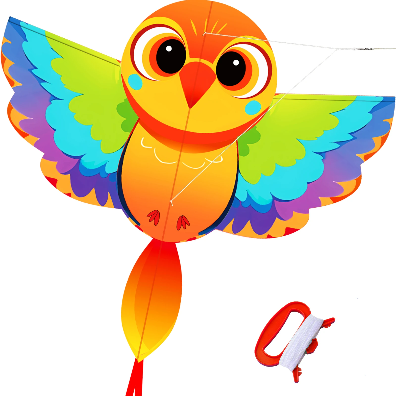 Neu Kommen Hohe Qualität Outdoor Fun Sport Nette Vogel Delta Kite Mit Griff Gute Fliegen Factory Outlet