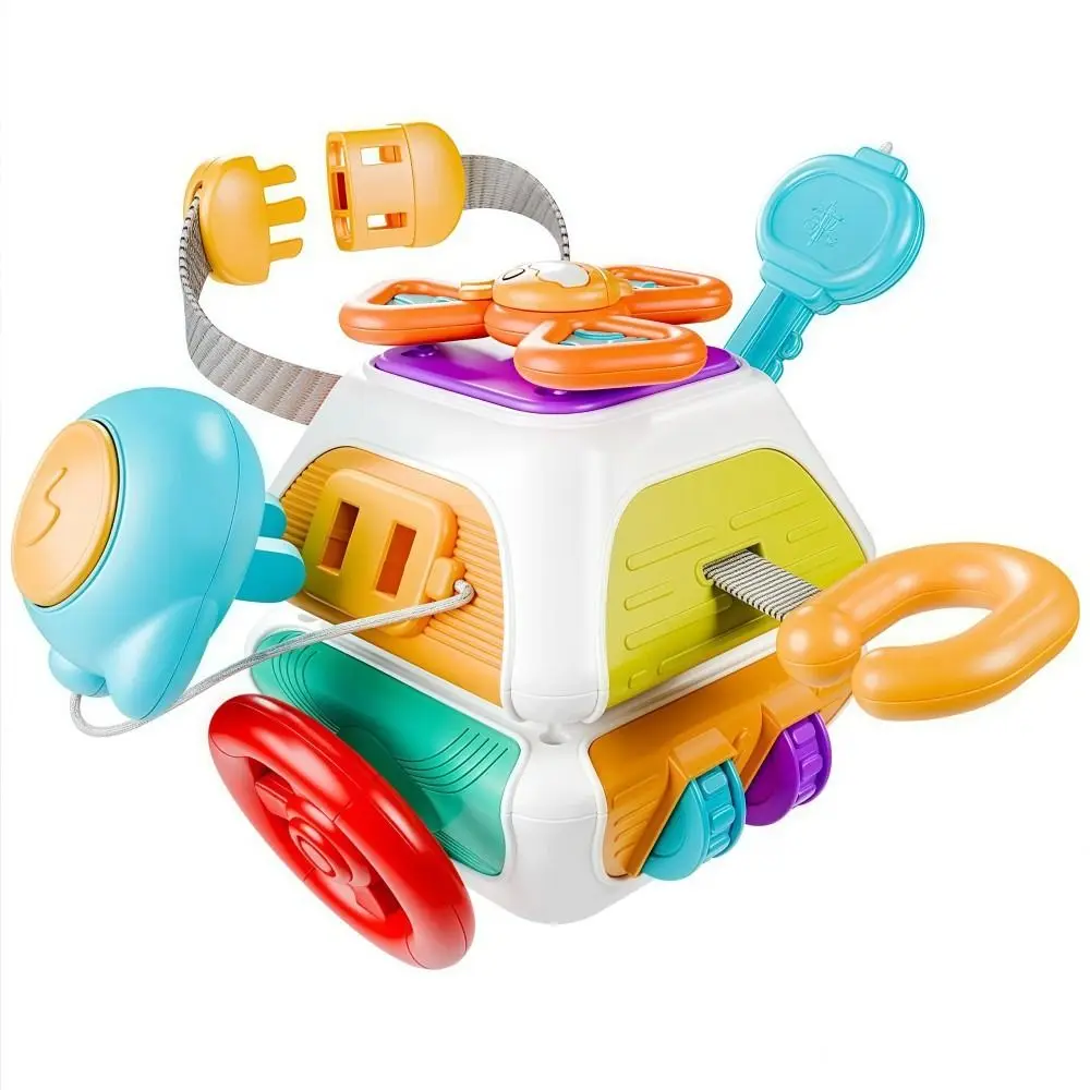 

10 in 1 Baby Busy Board Early Education Cube Montessori Sensory Toys Calm Emotions Colors Children's Busy Ball For 1-3 Years Old