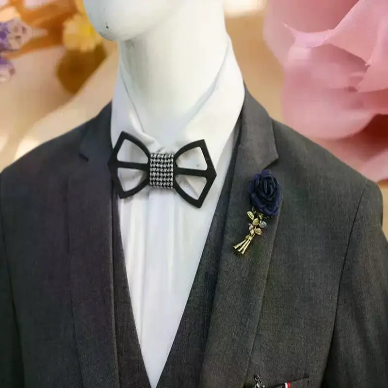 الرجعية مأدبة نمط الذهبي روز عصا؛ ديكور قميص قوي؛ دبوس الصدر الأزهار؛ طوق دبوس الصدار؛ هدية فريدة من نوعها. #5