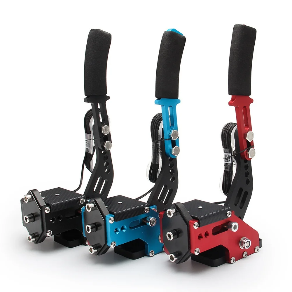 

For Racing Games Black,Blue,Red USB Handbrake Adjustable Tension Aluminum Alloy Construction 4mm Stainless Steel Components