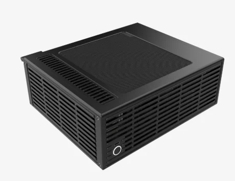 ZS-D2/ITX V4 4.9L All Aluminum Mini ITX Case Support Half Height Low Profile Knife Card SFF Barebone Chassis For Soft Router PC