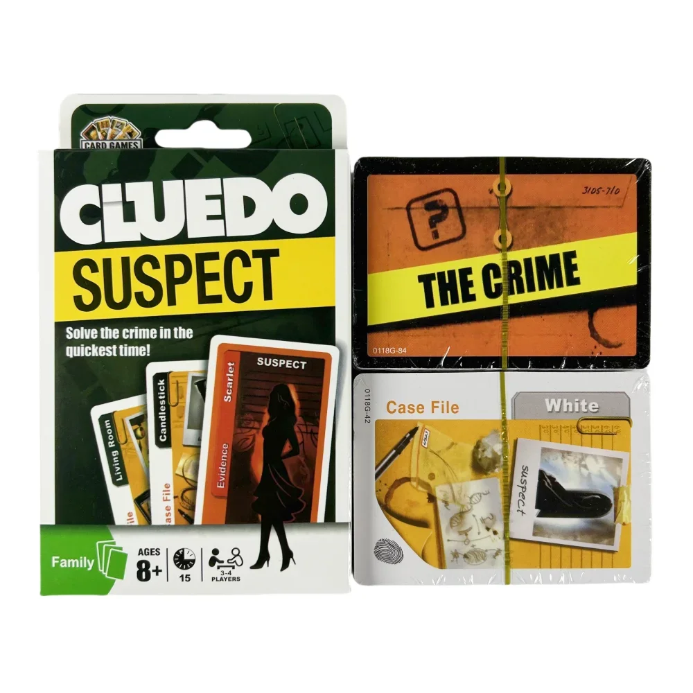 Cluedo Suspect juego de cartas juego de mesa de estrategia multijugador interactivo Kaarten cartas de juego de mesa, juego de mesa de fiesta familiar