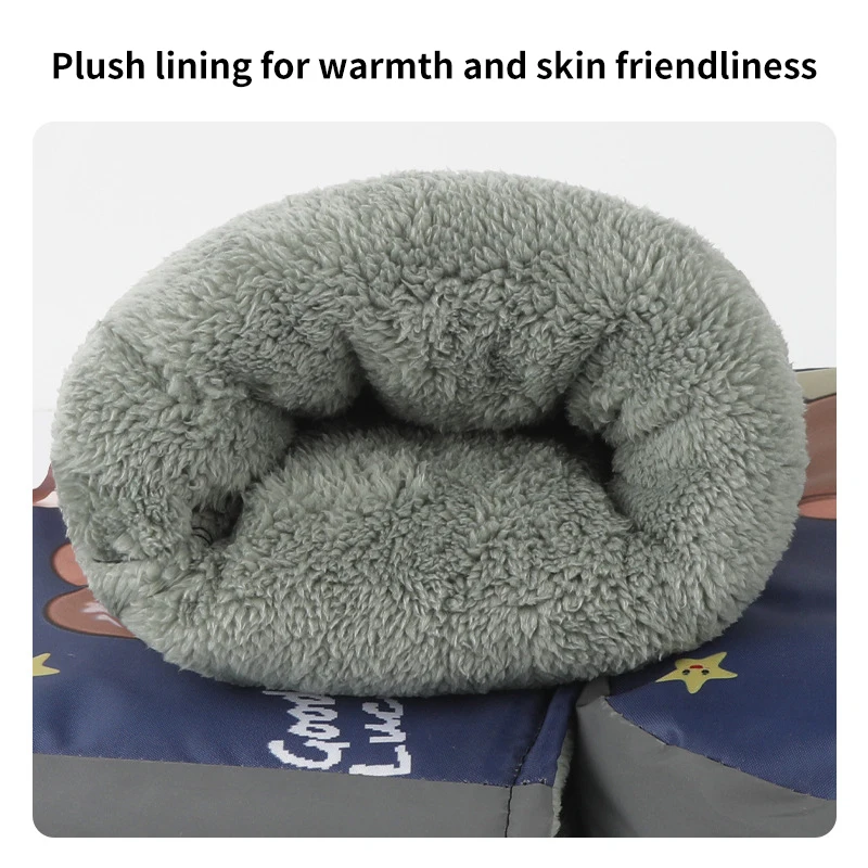 Motorcycle Handlebar Muffs Winter Airy 3D PU Fluff Windproof Waterproof Gloves Motorcycle Handle Bar Hand Cover Gloves