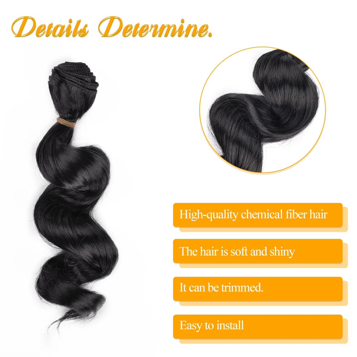 Losse Diepe Golf Bundels Synthetisch Haar Body Wave Bundels 10 inch 6 stks/pak Hoge QualityBundles Hair Extensions Voor Vrouwen