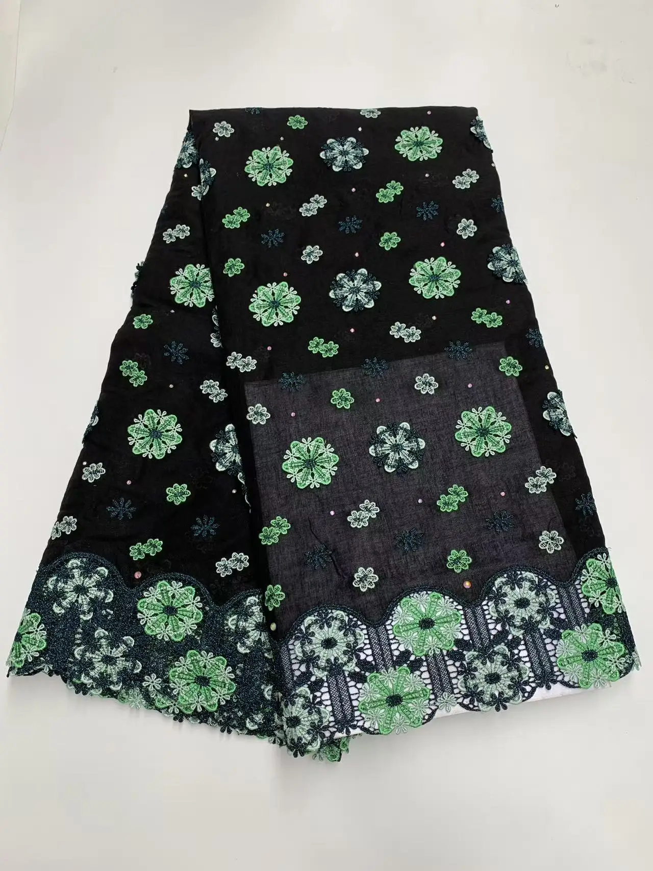 

lace fabric high quality 2026 Lurex Embroidery Stoned African French Wedding Mesh Fabric Modern Traditional inspired Celebrants