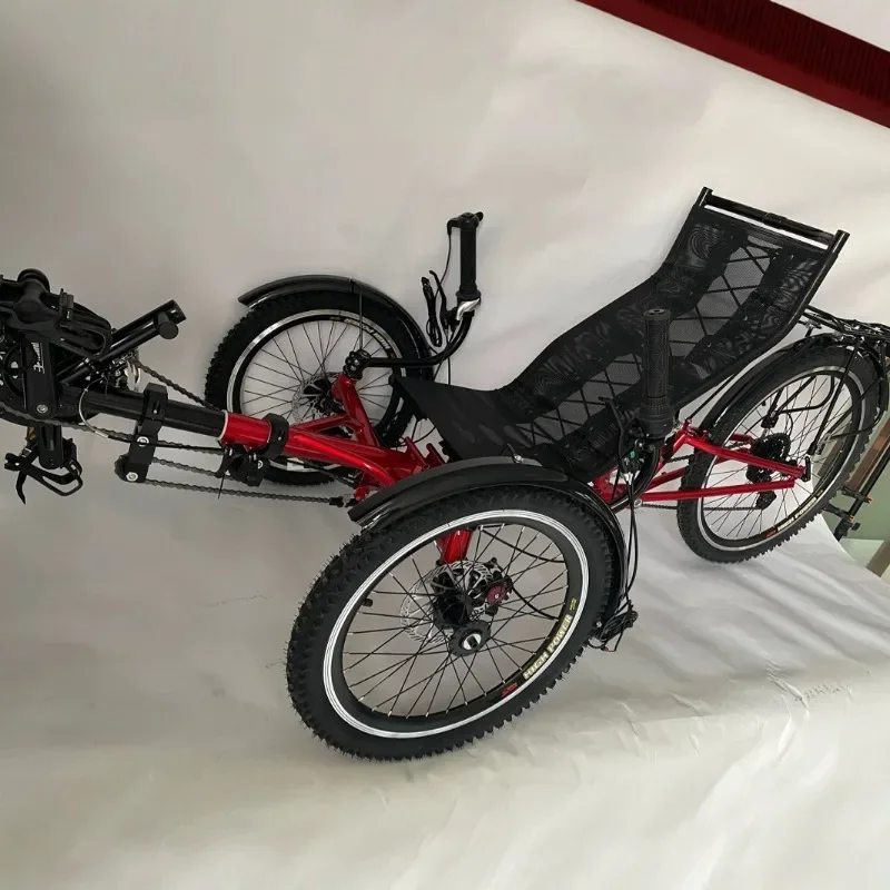 

Bicycle Comfort Seat Adjustable Three Wheel Recumbent Ride Cycle
