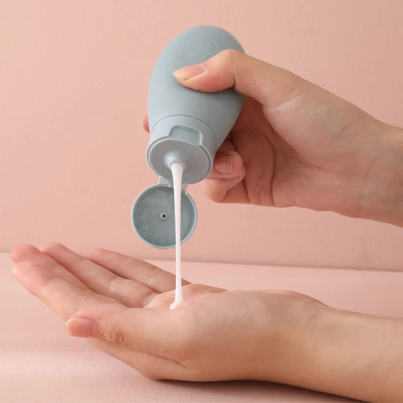 Bouteilles de voyage rechargeables en PE de 60ml, 3 pièces, pour shampoing, Gel douche, emballage, maquillage, accessoires de beauté