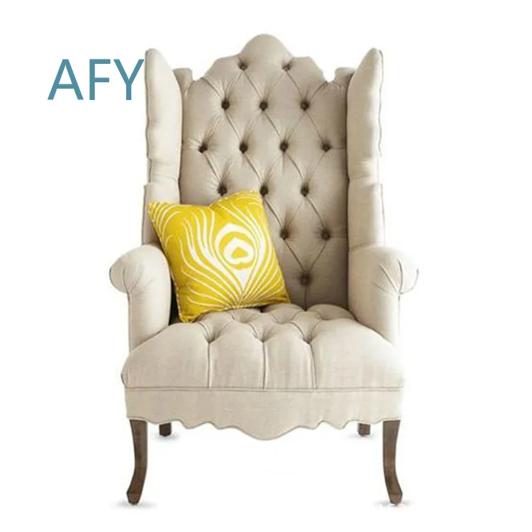 American Soft Bag Fabric Leather Tiger Chair for Living Room Balcony Hotel Restaurant Single Sofa Multi Function Furniture