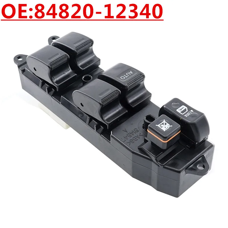 

OE:84820-12340 8482012340 Front Left Power Window Control Switch For Toyota Corolla 1997 1998 1999 2000 2001 2002-2004,14+7Pins