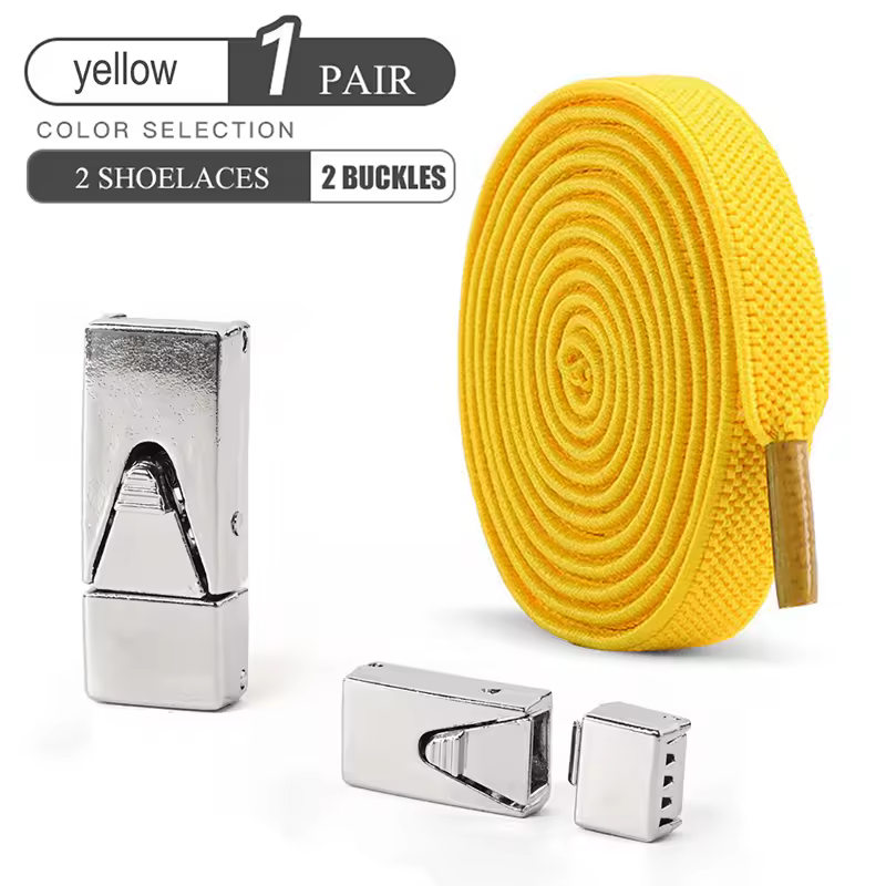 1 Pair No Tie Shoe Laces Press Lock Shoelaces Without Ties Elastic Laces Sneaker Kids Adult Widened Flat Shoelace for Shoes - Image 19