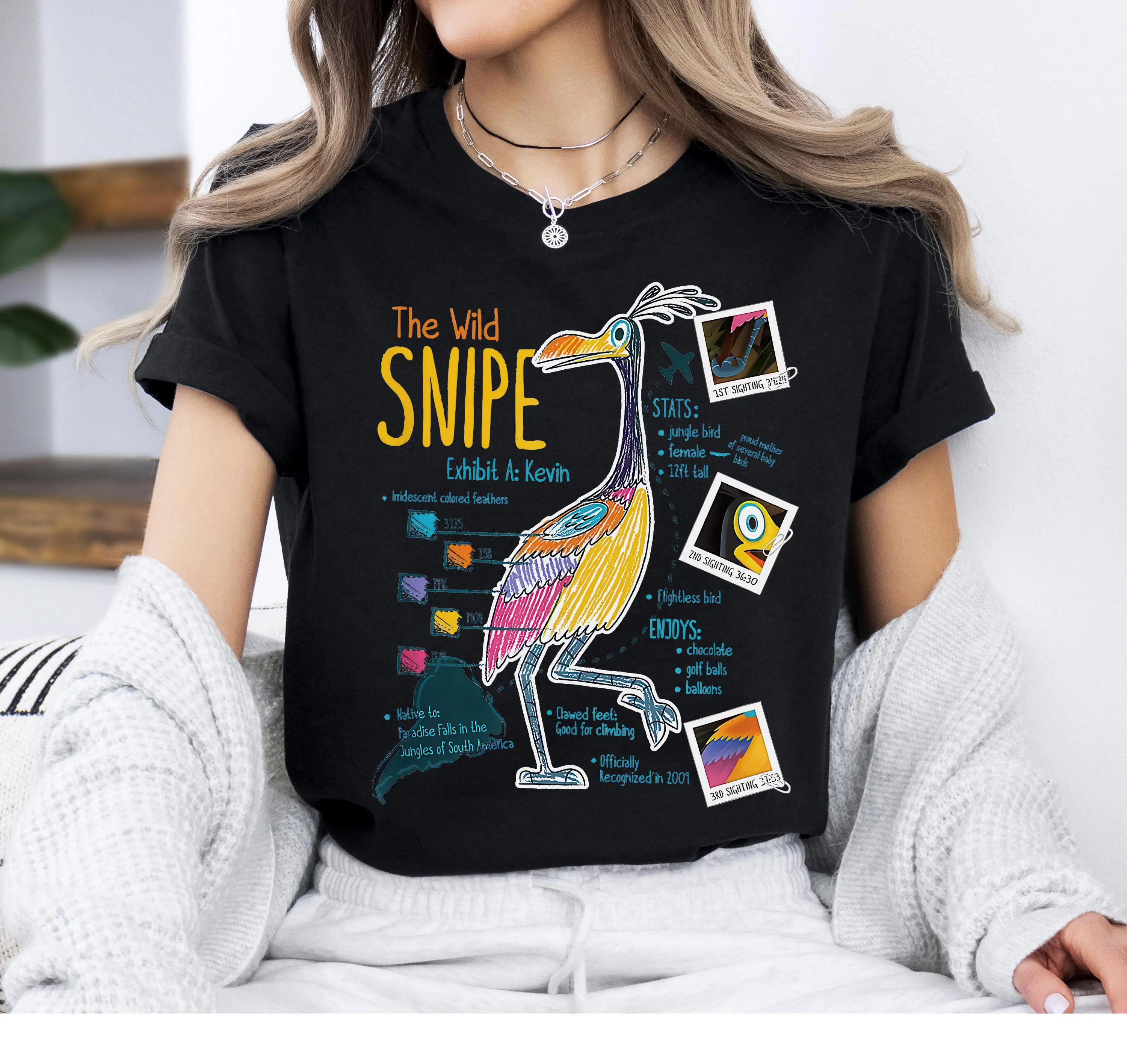 

Disney Pixar "Up" Kevin's Wild Sandpiper T-shirt, Paradise Falls Monster T-shirt, Disneyland Family Set, Wild Explorer T-shirt