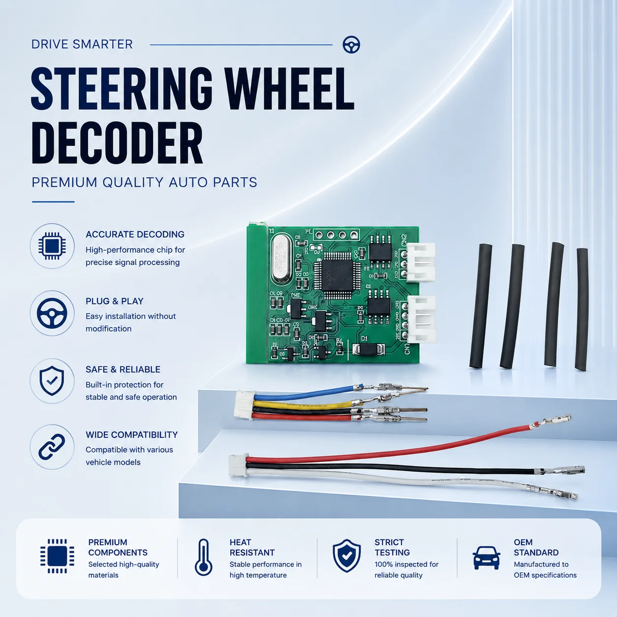 Dragonfly Steering For Mercedes Benz 809 AMG CLS GLC GLE GLS GLK A/B/C G/V Class OLD TO NEW Steering Wheel Decoder