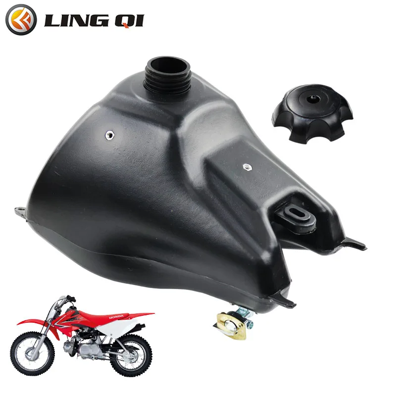 LINGQI Modified Fuel Petrol Tank with Cap Plastic Gas Tank Fit for  CRF70 XR70 KAYO TT150 150cc Dirt Pit Bike