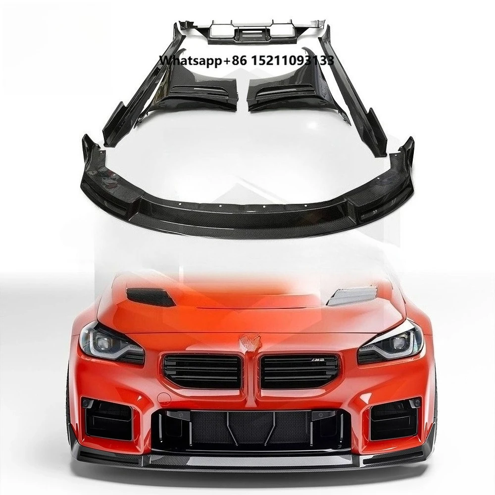 New Dry Carbon FiberBody Kit 2023+ V-Style Front Lip Fenders Side Skirt Rear Diffuser Bolt-On Bumper for