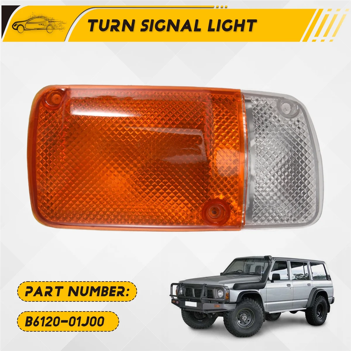 

A02Q-Right Corner Light Indicator Signal Lamp Replace for Nissan Patrol GQ Y60 1987-1994 B6120-01J00