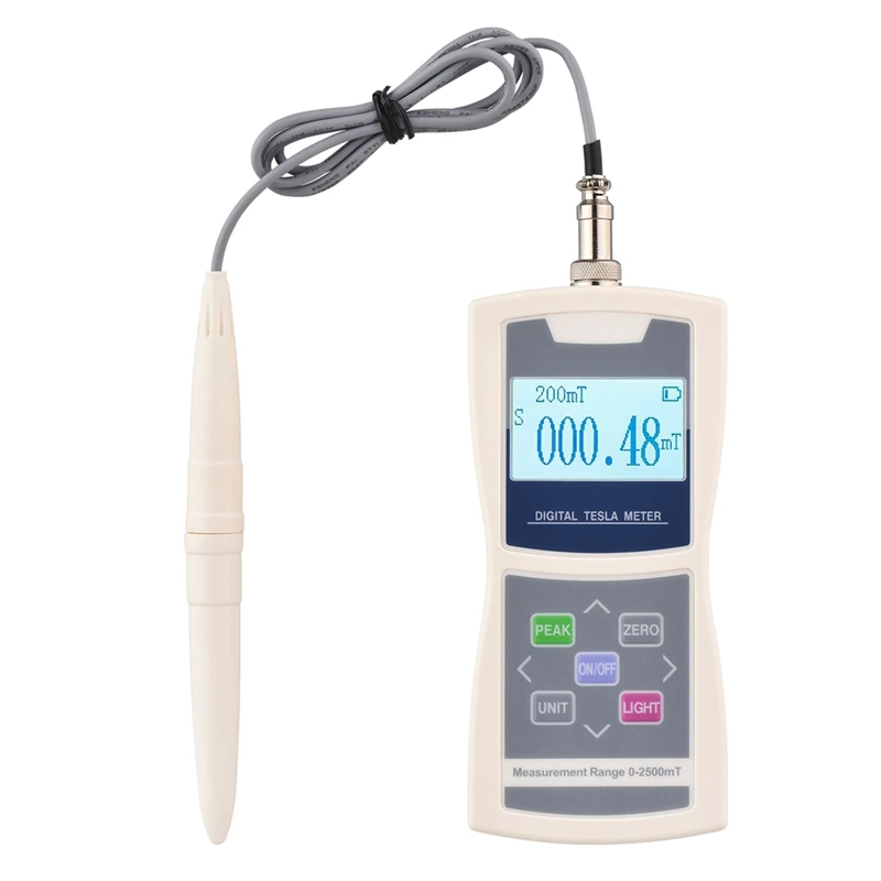 

For Digital Tesla Meter Gaussmeter 200Mt/2000Mt Standard Radial Hall Probe High Accuracy Surface Magnetic Field Tester