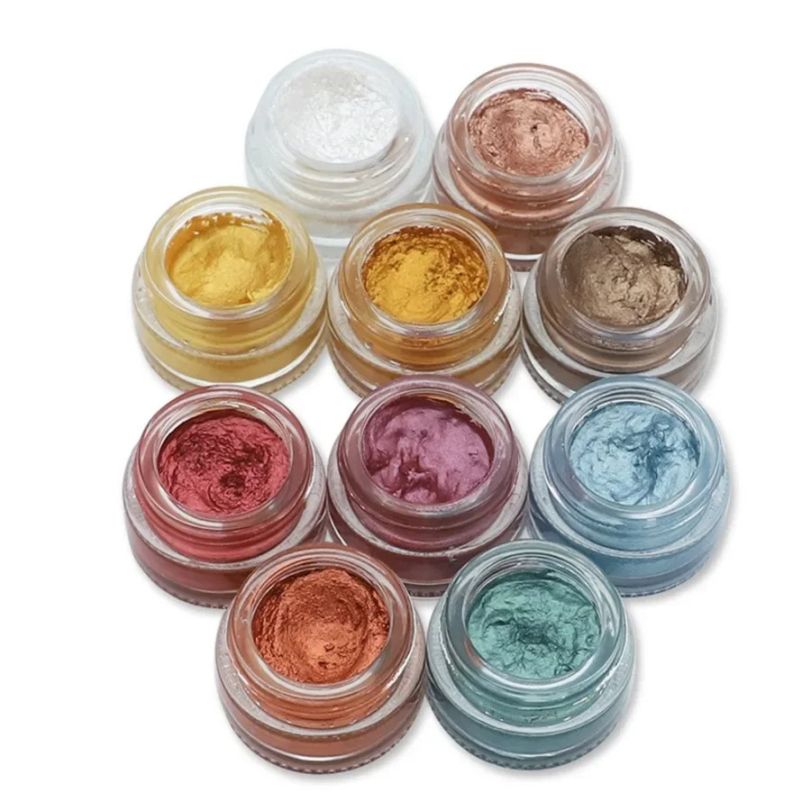 

Custom 10colors Shiny Glitter Eyeshadow Cream Easy To Smudged High Pigment Long Lasting Easy To Apply Eye Shadow Bulk Makeup