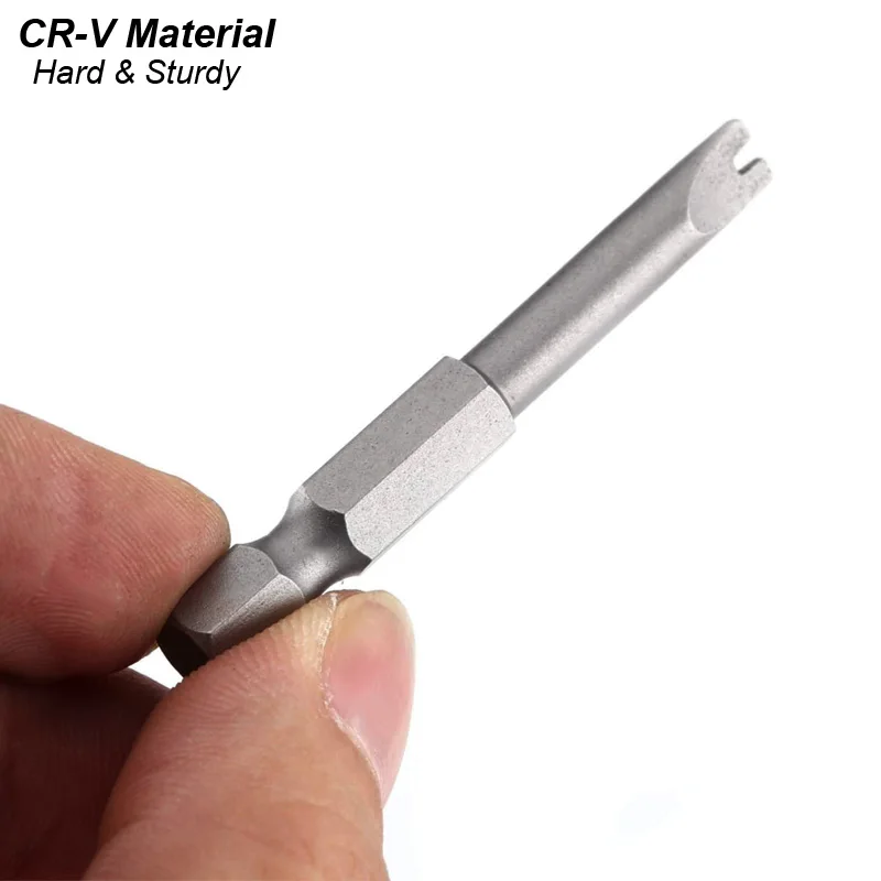 Precision Y U Shaped Triangle Screwdriver Magnetic Bit 1/4in Inner Cross Three Points Screw Driver Security Tip For Power Drill