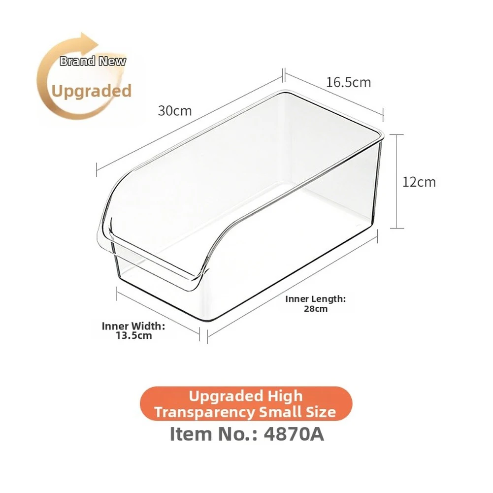 Plastic Refrigerator Storage Box Featuring Structure and Optical to Support Long-Term Reusability and Visibility