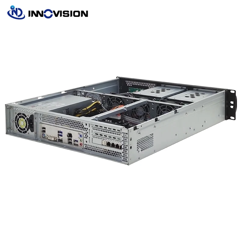 Imagem -04 - Hotswap Rack Mount Server Case com Slot de Expansão Horizontal 2u 4bay Suporte a Placa de Rede Gpu Novo Flexível