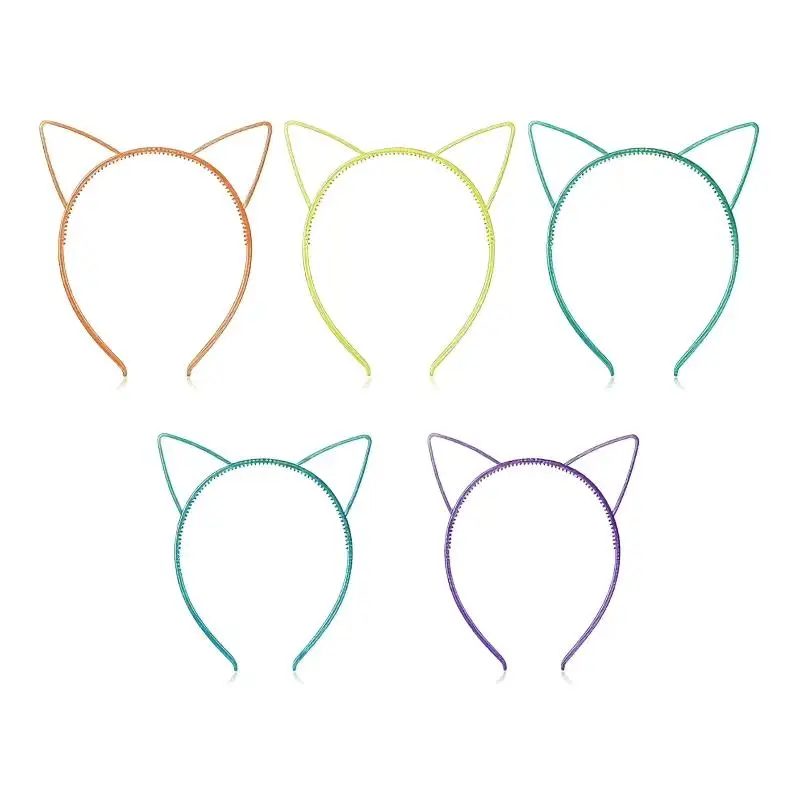 Katzenohren-Stirnbänder für Mädchen, Damen-Stirnbänder mit Kunststoffzähnen, nachtleuchtende Haarbänder, Kinder-Familien-Dekoration, Party-Haaraccessoires – Detail 7