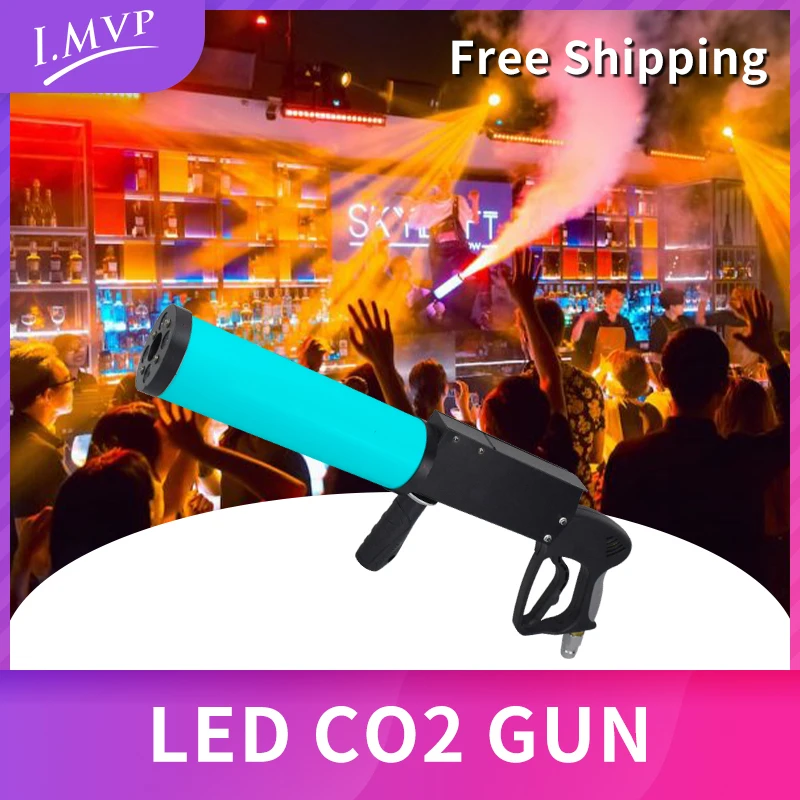 Stage Special Effect Mini Handheld Carbon Dioxide Jet Led Gun Co2 Gas Column Gun Smoke Jet Fog Machine Gun