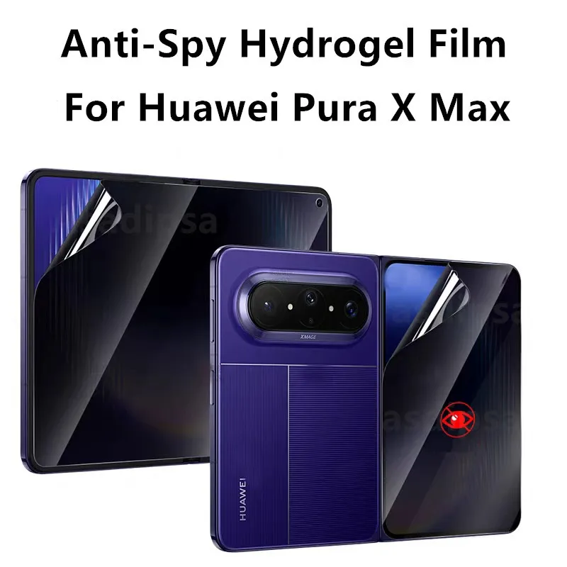 

Matte HD Soft Anti-Peeping Privacy Screen Protector For Huawei Pura X Max PuraX Anti-Shatter Front Back Anti-Spy Hydrogel Film