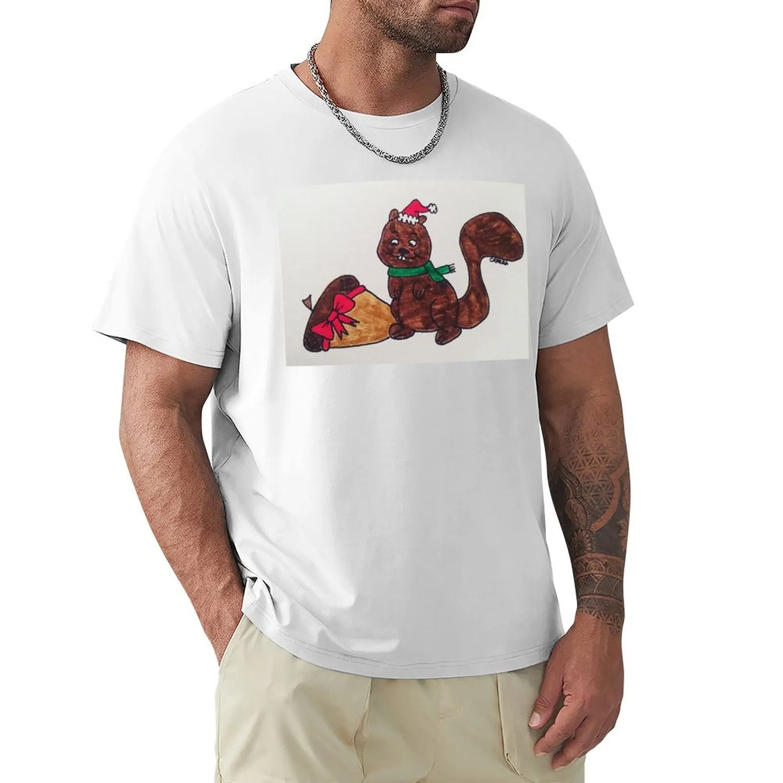 Squirrel Nuts T-shirt summer clothes heavyweights Aesthetic clothing oversized mens t shirts