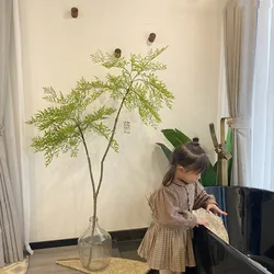 인도 남부 대형 대나무 잎, 열대 우림, 녹색 나무 정원, 야외 거실 분재, 홈 데코, 인공 신제품