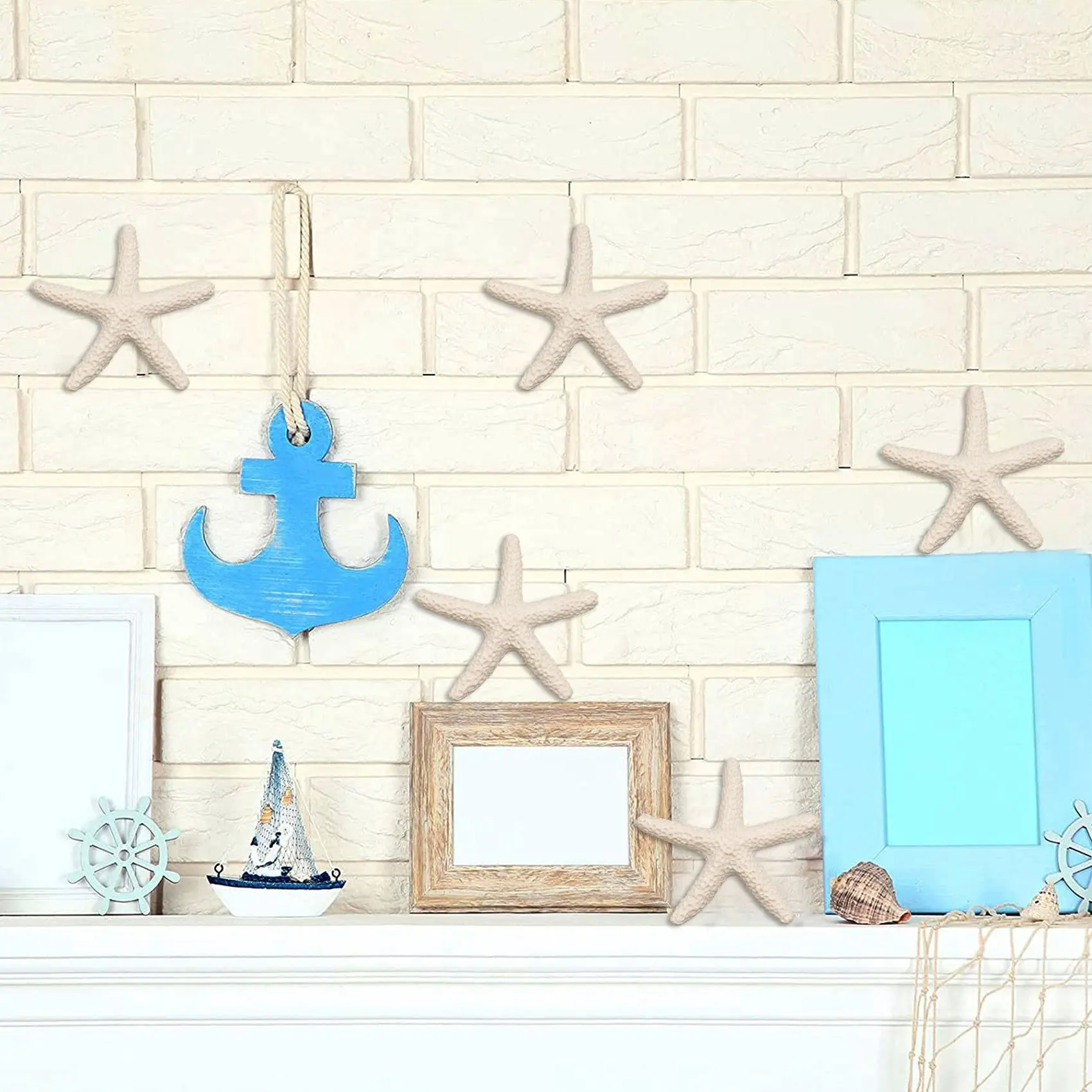 15 Pieces creamy-white Pencil Finger Starfish For Wedding Decor, Home Decor And Craft Project