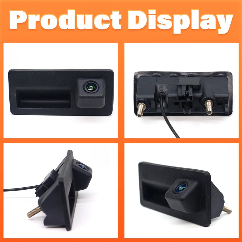 Rear View HD Camera For Audi A6 C7 4G Avant Allroad 2011~2016 2017 2018 Trunk Handle Backup Waterproof Parking Reversing Camera view 3