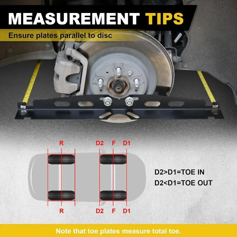Precision Wheel Alignment Tool Board Toe Alignment Tool Suitable for Trucks SUVs Universal Car Parts General Purpose Stands