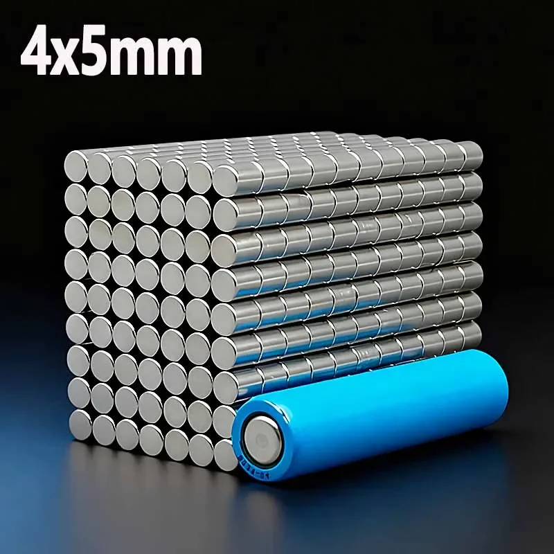 4x5mm High Strength Round N35 Neodymium Magnet NdFeB Permanent Powerful Fridge Magnets Imanes