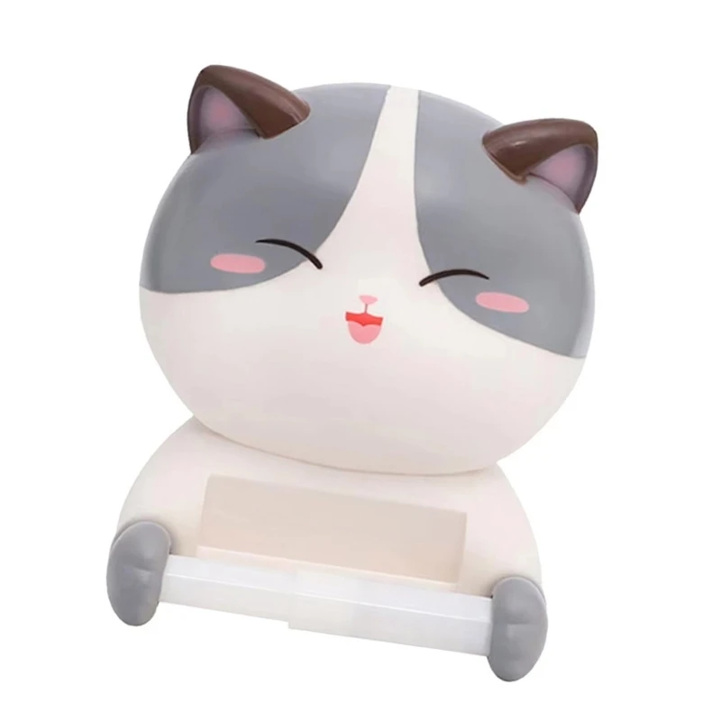 Soporte para pañuelos con forma gatito, organizadores rollos montables en pared, decorativos para baño