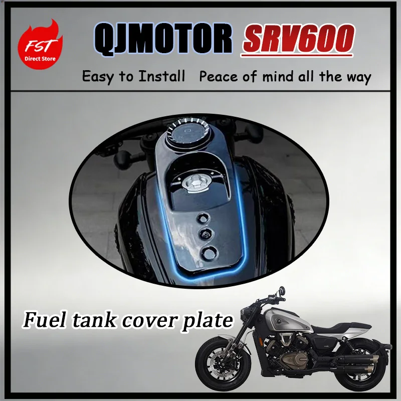 

FOR QJMOTOR SRV600 Motorcycle Fuel Tank Cover ABS Raised Instrument Panel Trim Protector Custom Fit Accessory
