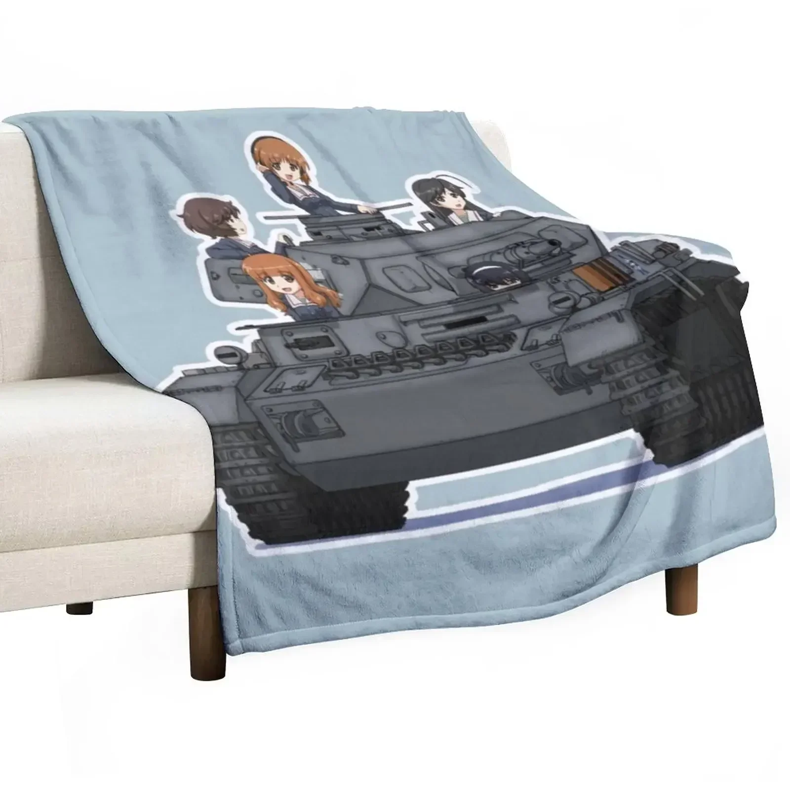 Girls Und Panzer Throw Blanket Soft Big cosplay anime Personalized Gift Blankets