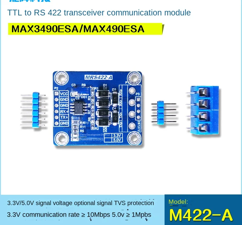 TTL to RS422 Module TTL to 422 Module RS422 Module Full Duplex 5.0V/3.3V Optional