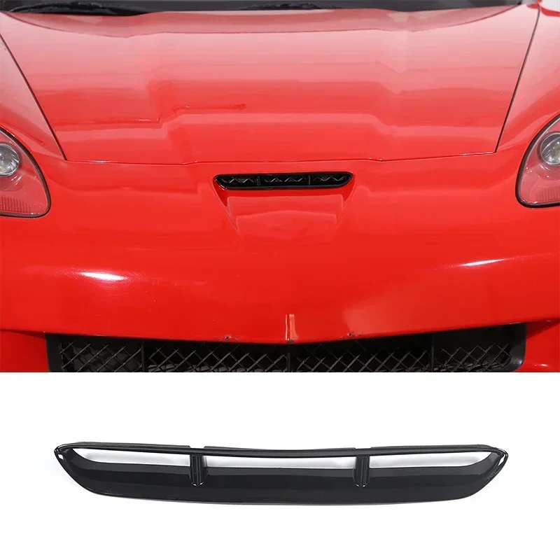 

For 2005-13 Chevrolet Corvette C6 ABS carbon fiber car hood front air inlet decorative frame sticker car protection accessories
