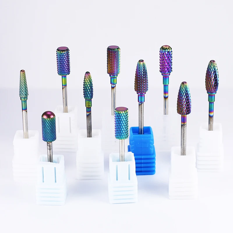 Punta da trapano per unghie in carburo di tungsteno Fresa per unghie elettrica per macchina per manicure Accessori per unghie Ruota punte per fresatura per unghie