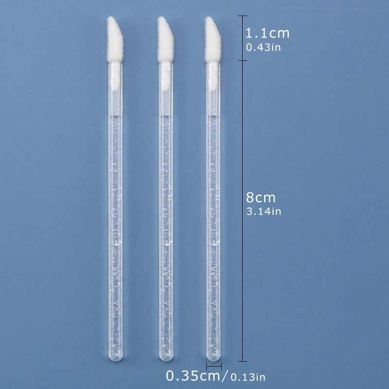 50 Stuks Kristal Wimpers Borstels Individuele Lash Verwijderen Schoonmaken Mascara Applicator Lip Borstels Make Wimper Extension Gereedschap