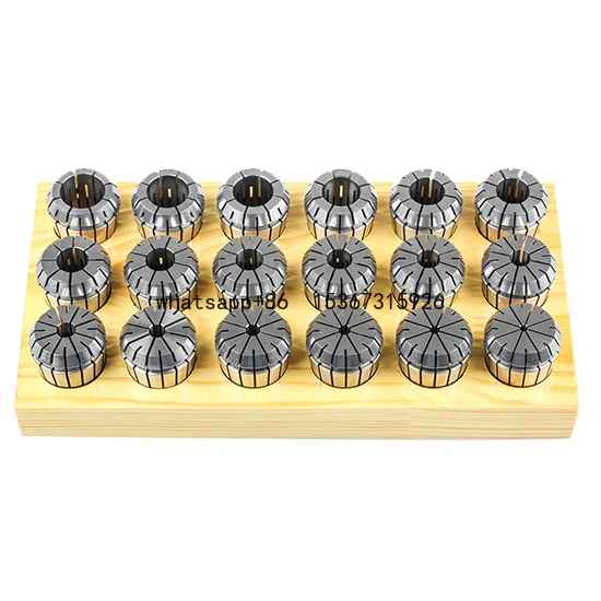 

Best price 65Mn Spring ER Collets Set er32 18pcs with high precision 0.008mm for collet chuck