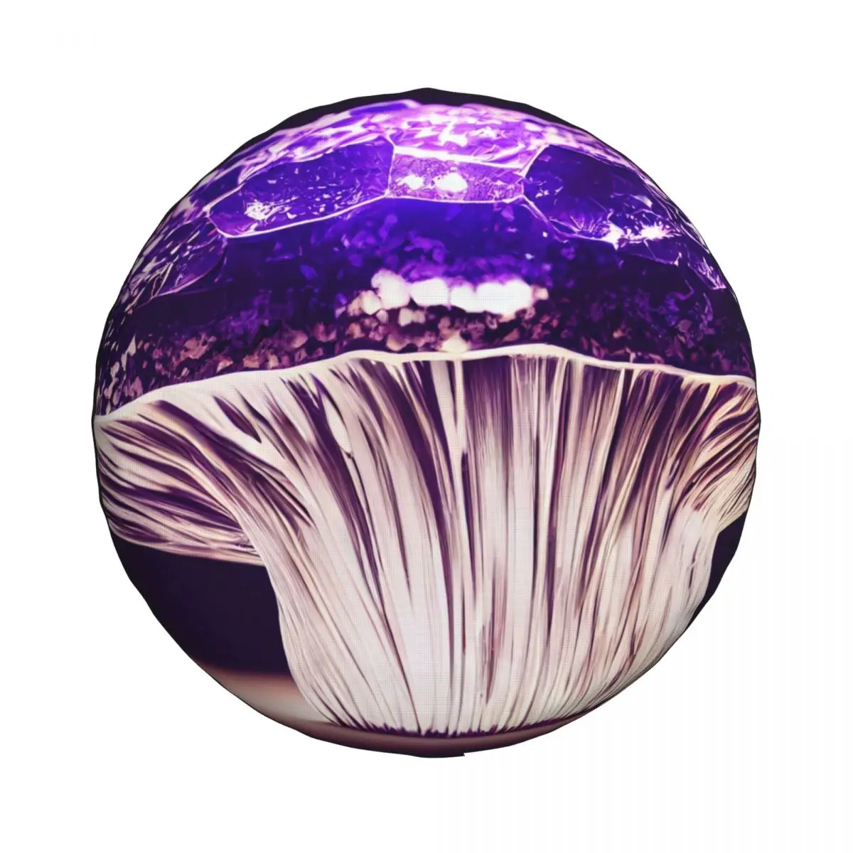 Crystal, Purple Mushroom Magical Spare Tire Cover for Jeep Honda SUV RV Car Wheel Protectors Accessories 14